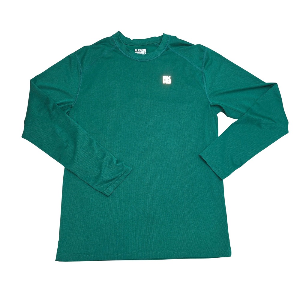 Alaskan Hardgear Duluth Trading Co Mens Green Long Sleeve Base Layer Shirt Small